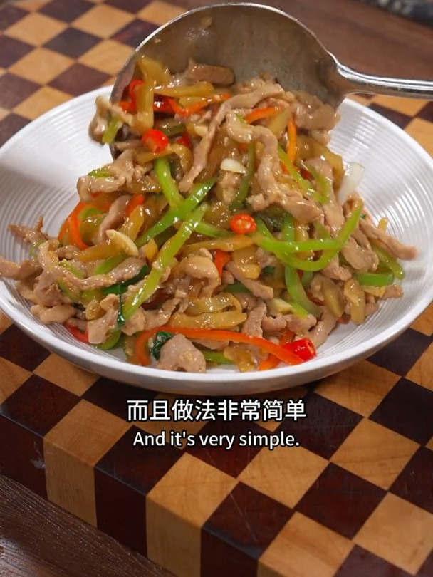 清脆下饭的榨菜炒肉丝