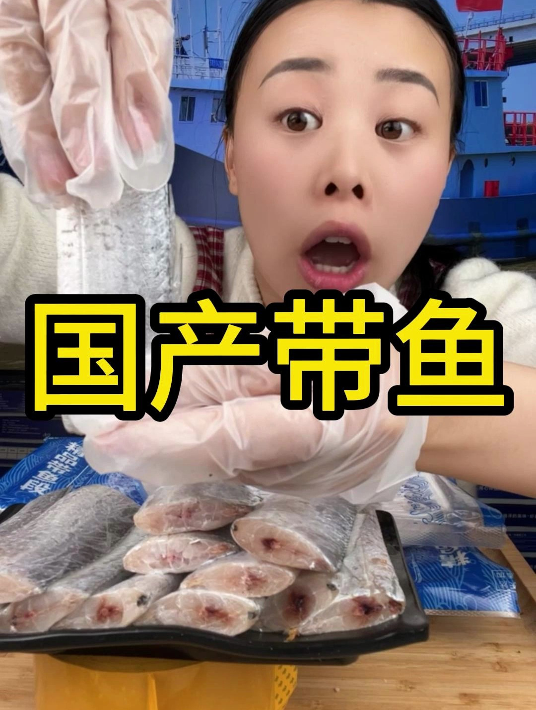 惠惠新鲜速冻黄海油带鱼 带鱼中段