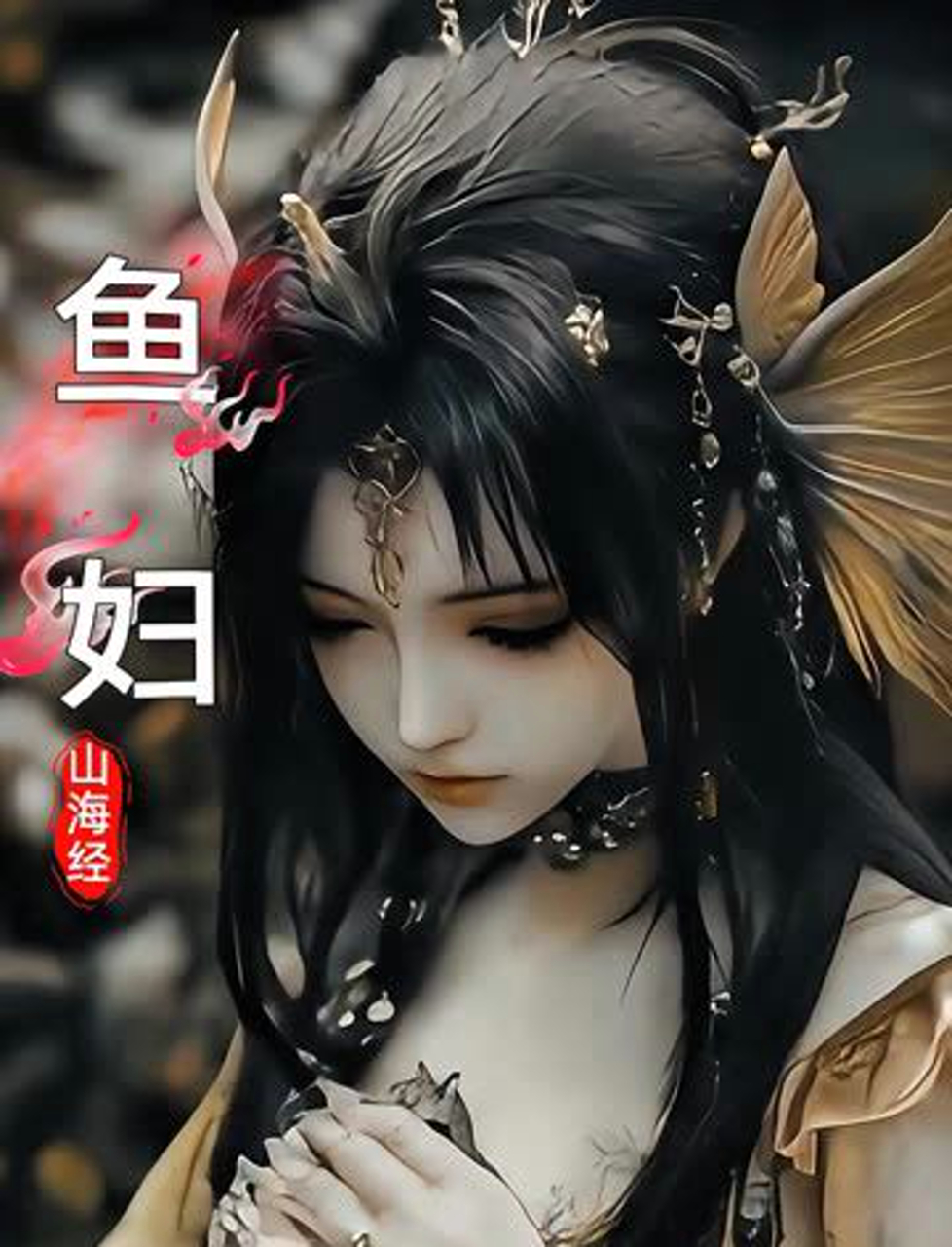 《山海经里的怪鱼·鱼妇》长得像人脸,鱼身子,还有脚