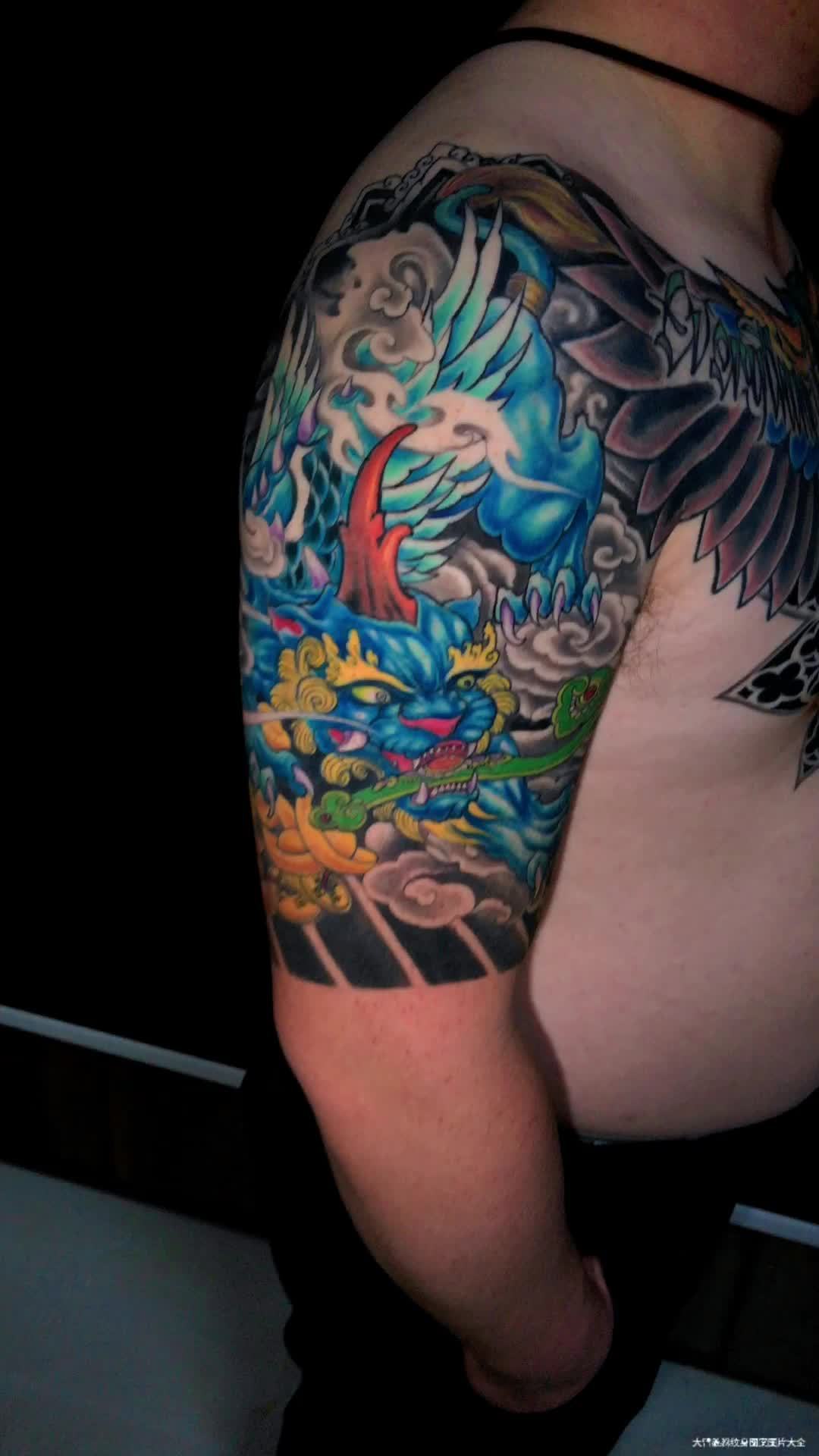 大臂貔貅纹身图案图片推荐