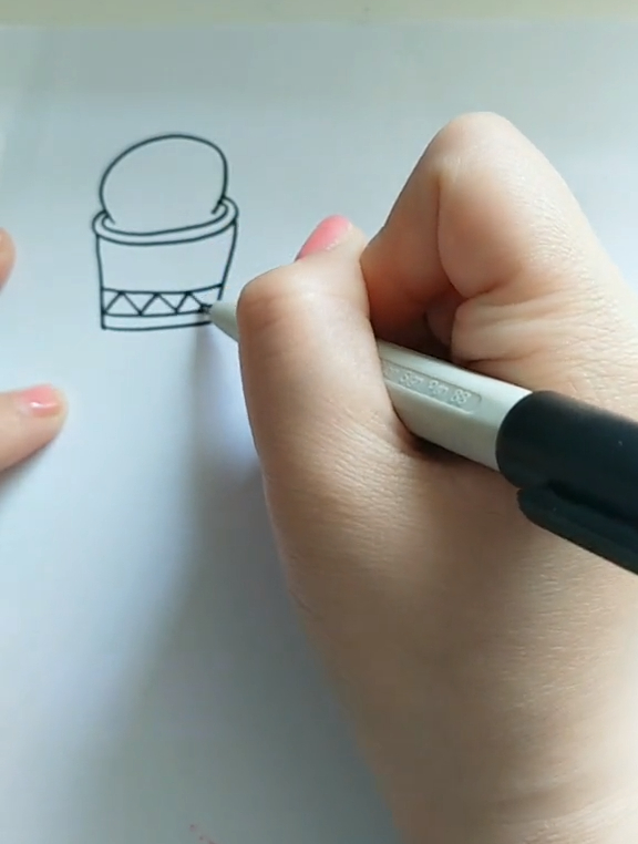 白豆-食物简笔画