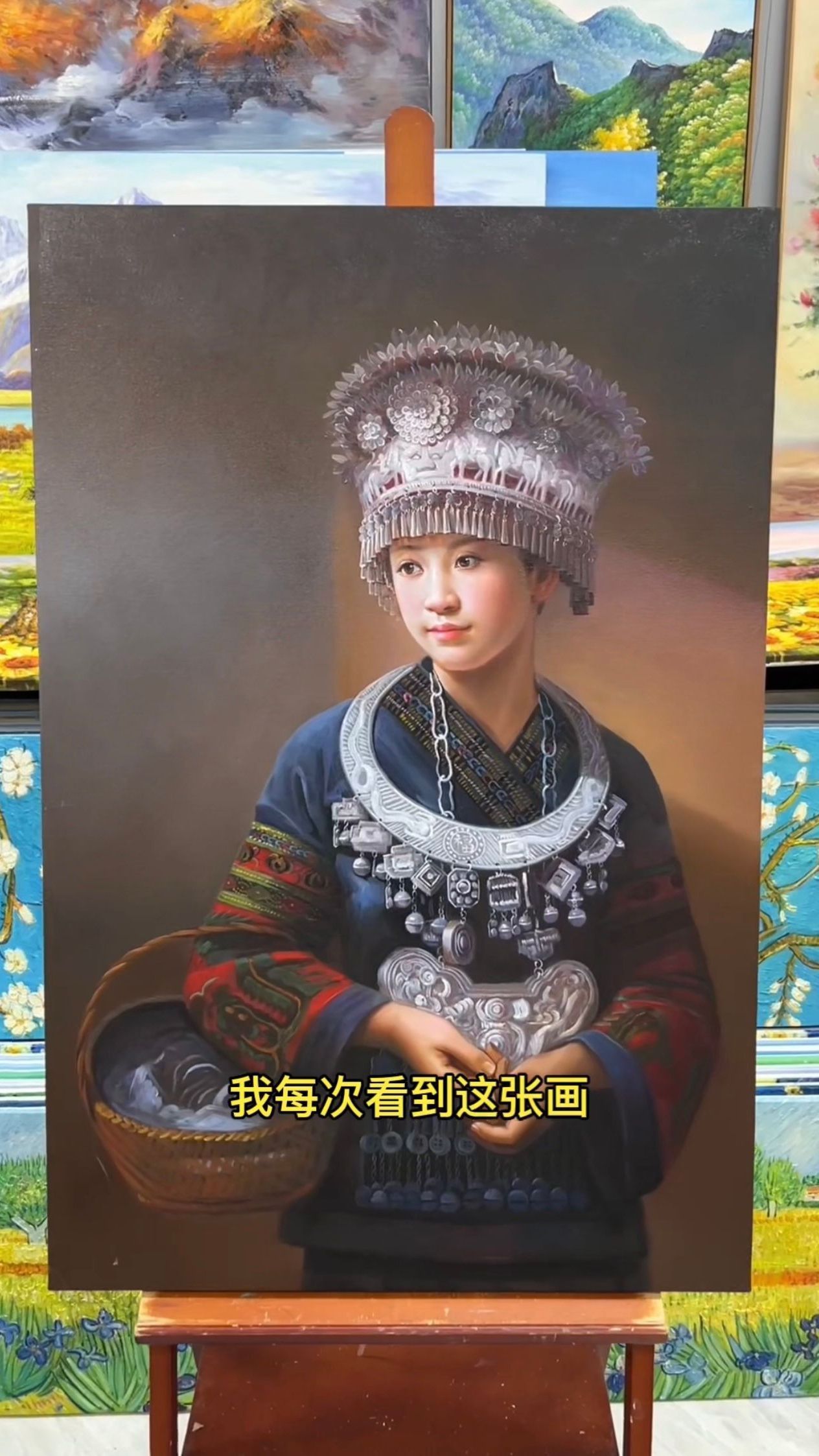 超写实人物油画艺术绘画手绘