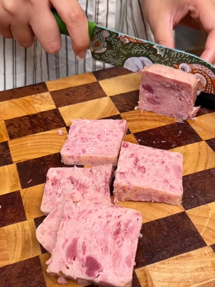 之前被骗了都,这才是真正的午餐肉 午餐肉 美食 拳拳午餐肉