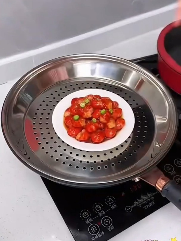 超好用的不锈钢蒸盘,容量大,不挑锅具