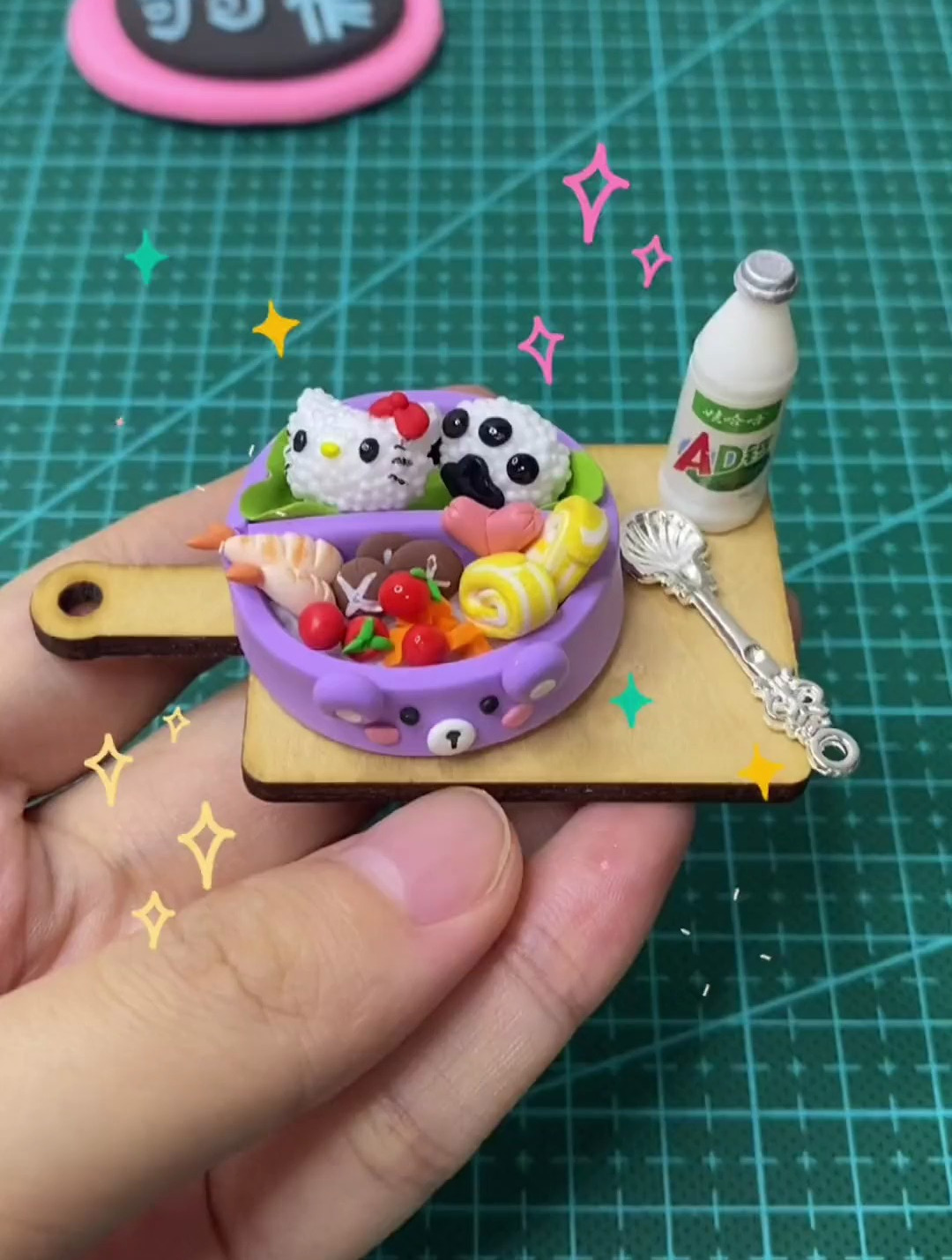 迷你卡通便当 还是凯蒂猫饭团 这么可爱你舍得吃吗