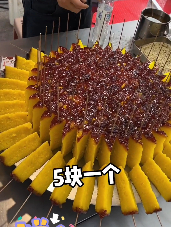 小时候的回忆,糯叽叽的桂花糕,特色小吃