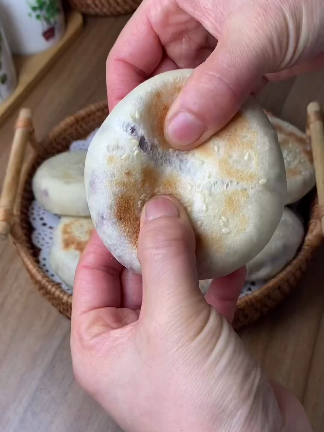 早餐粗粮:紫薯饼