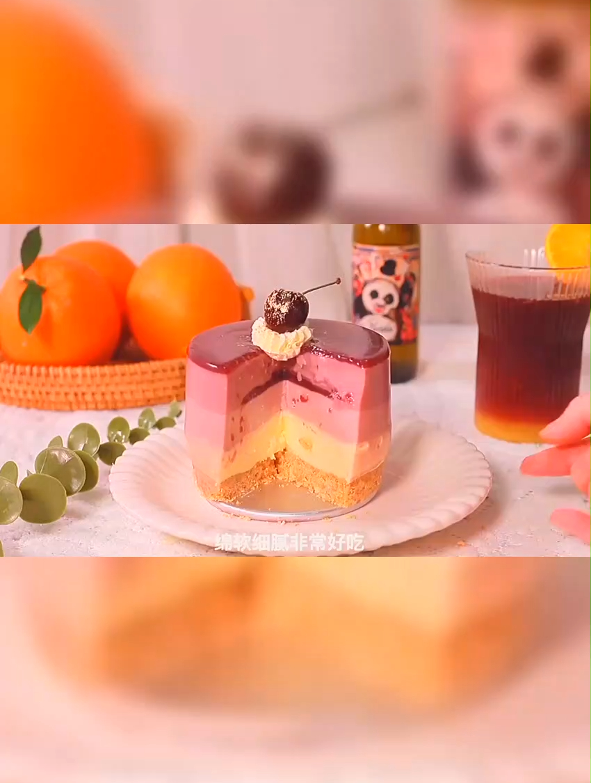 红酒慕斯蛋糕新的一年,要鸿运当头呀