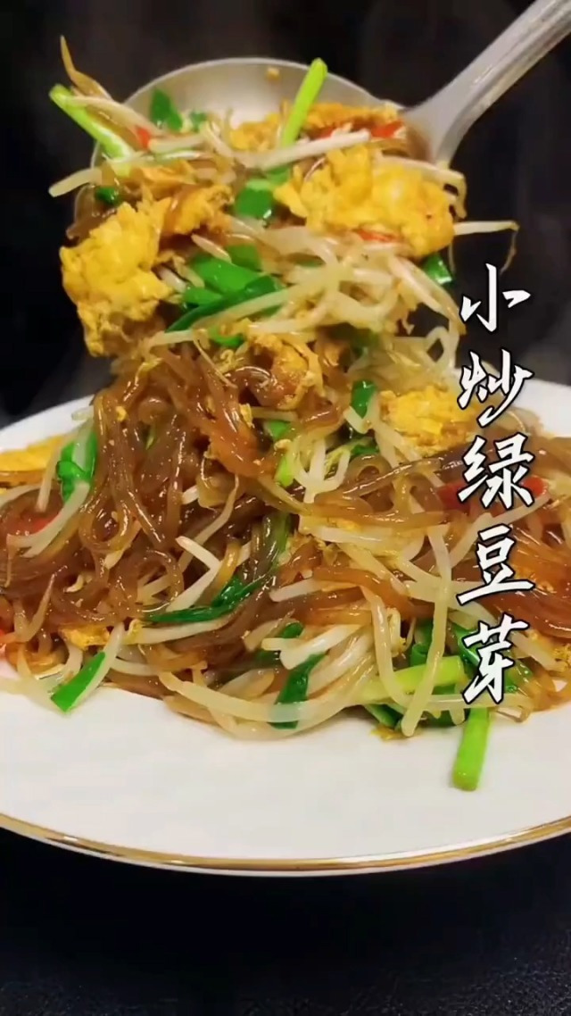 韭菜炒豆芽,简单易学还好吃