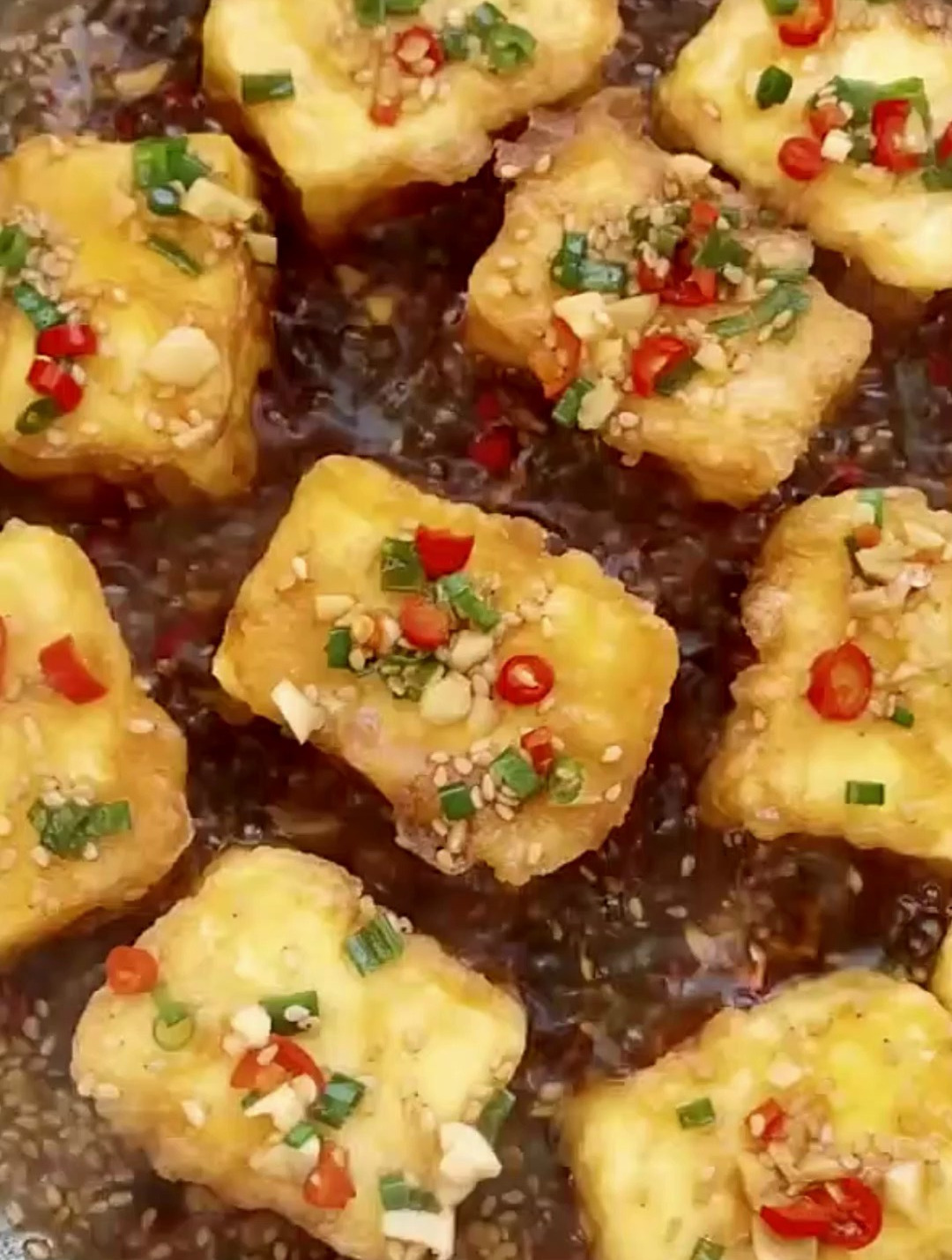 《香煎豆腐》的做法,外酥里嫩超好吃,解馋吃不腻,过瘾