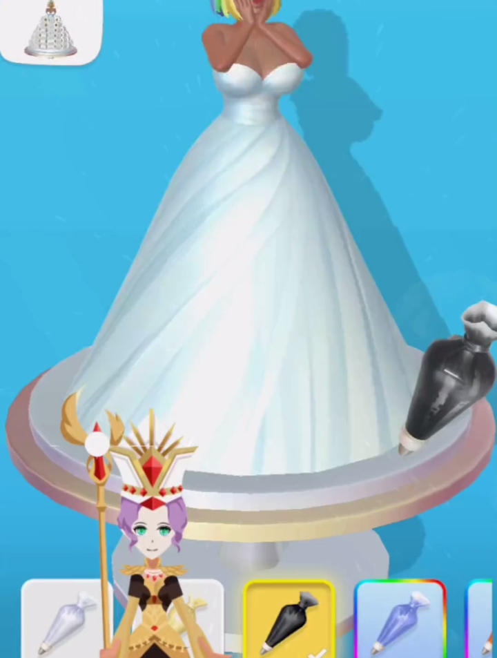 给小舞妹妹做漂亮的婚纱蛋糕。学生党 游戏 小舞 小游戏