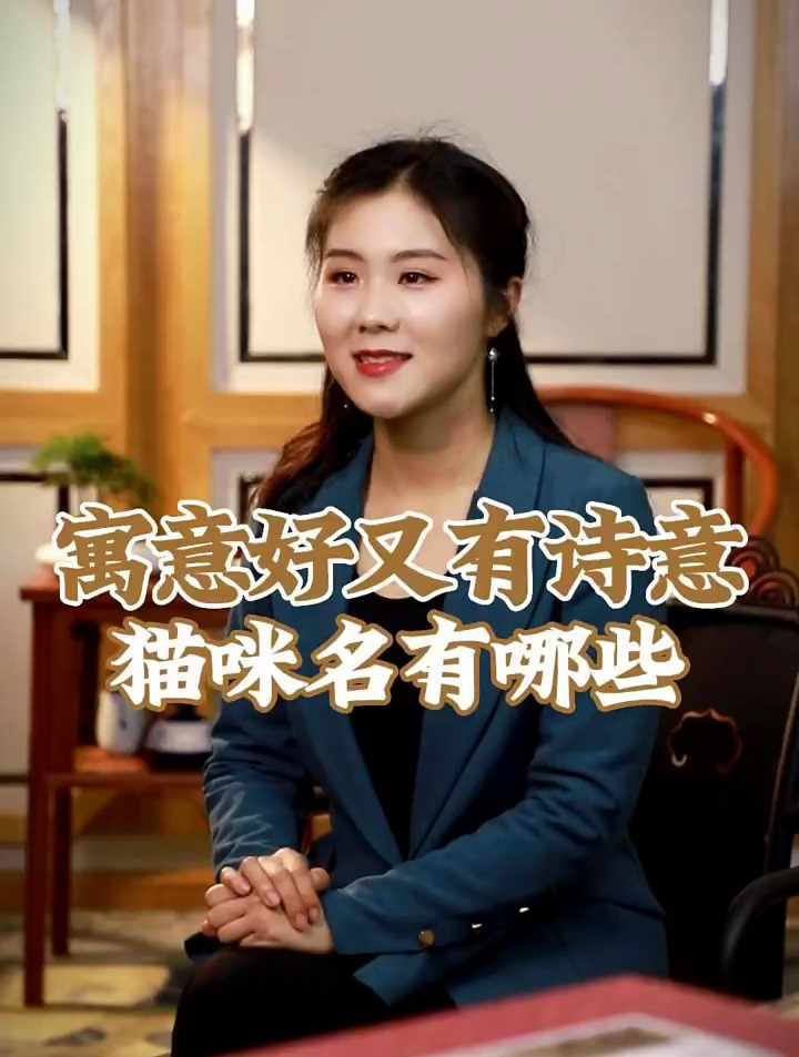 猫咪名字寓意好有诗意的有哪些?