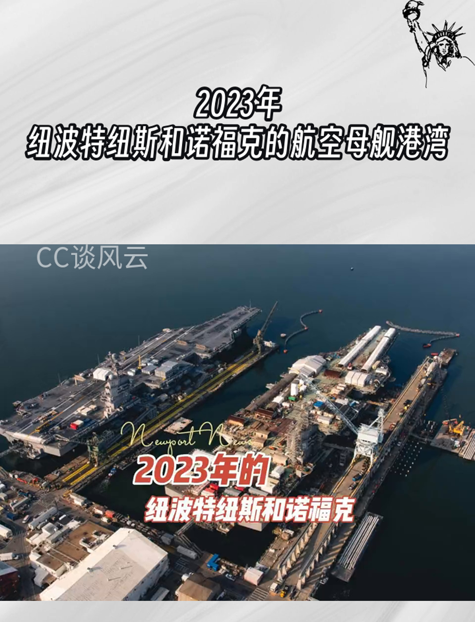 2023年,纽波特纽斯和诺福克的航空母舰港湾