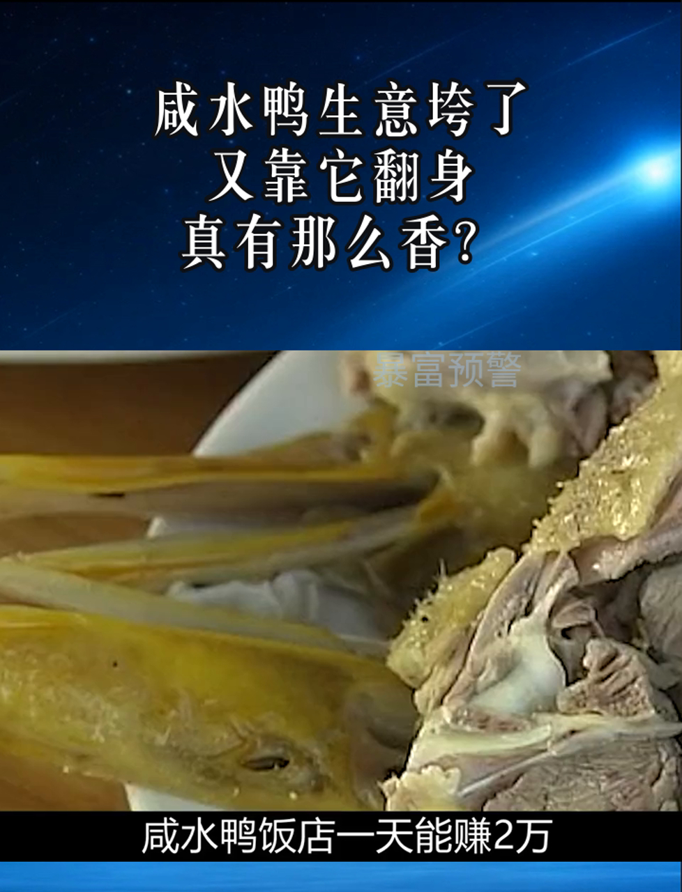 咸水鸭生意垮了,又靠它翻身,真有那么香?