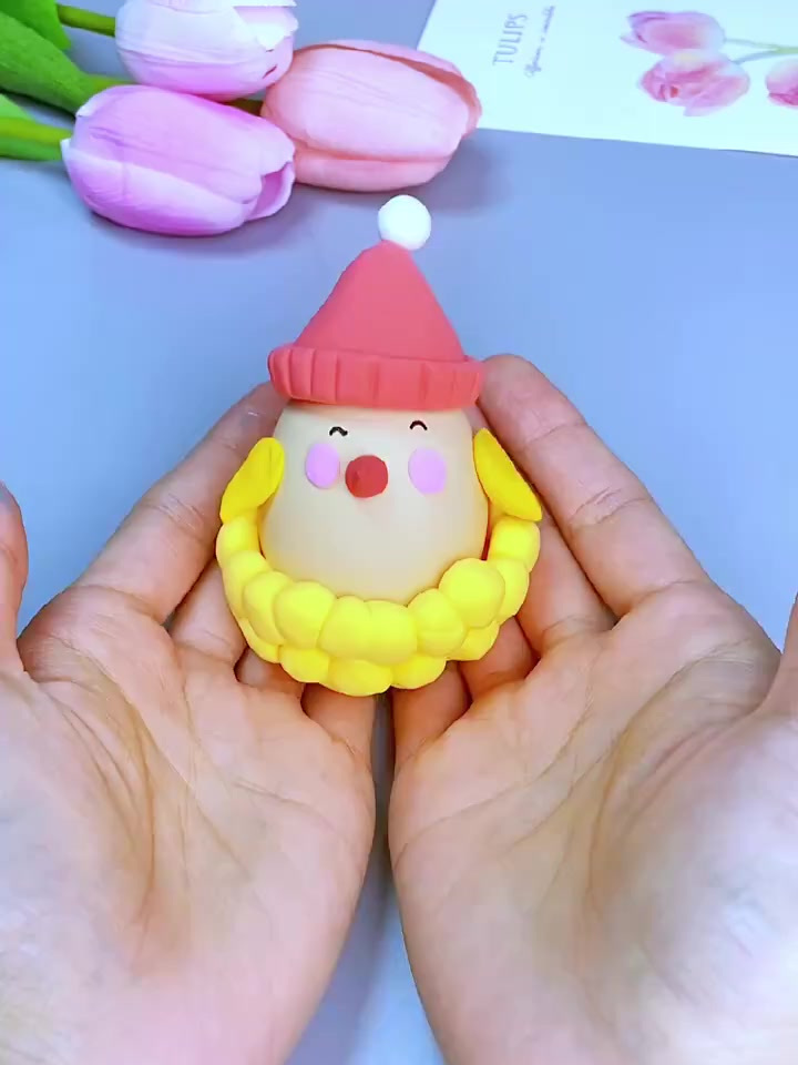 「黏土手工」和孩子给鸡蛋宝宝做个小窝