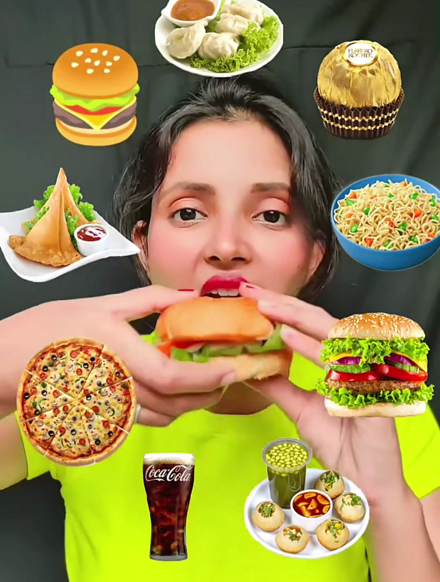 表情包美食ASMR:XXL号的汉堡包