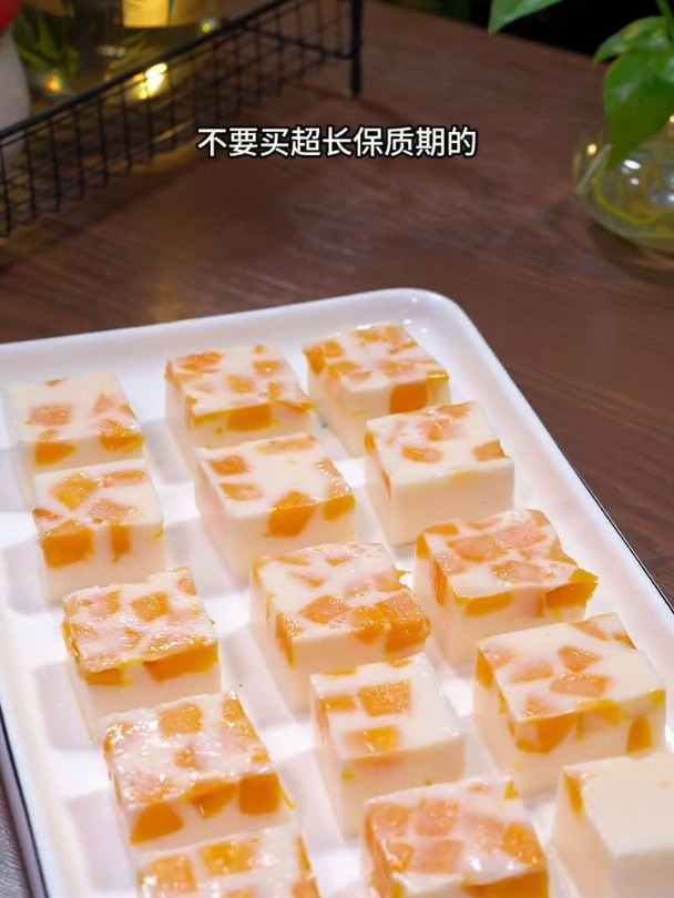 冰冰凉凉的芒果布丁