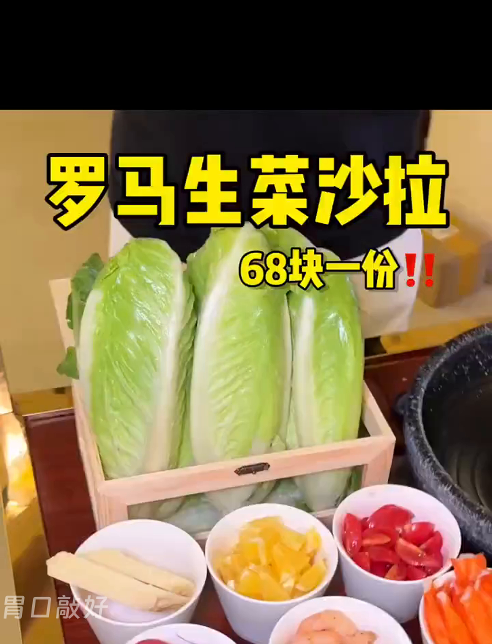 尝一尝罗马生菜沙拉,只要208元一盒!68元半盒更划算!