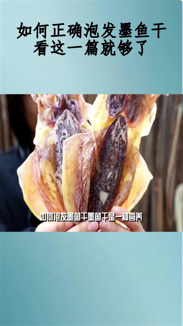 如何正确泡发墨鱼干?看这一篇就够了!