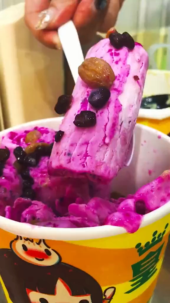 长春网红小吃 炒酸奶 营养健康