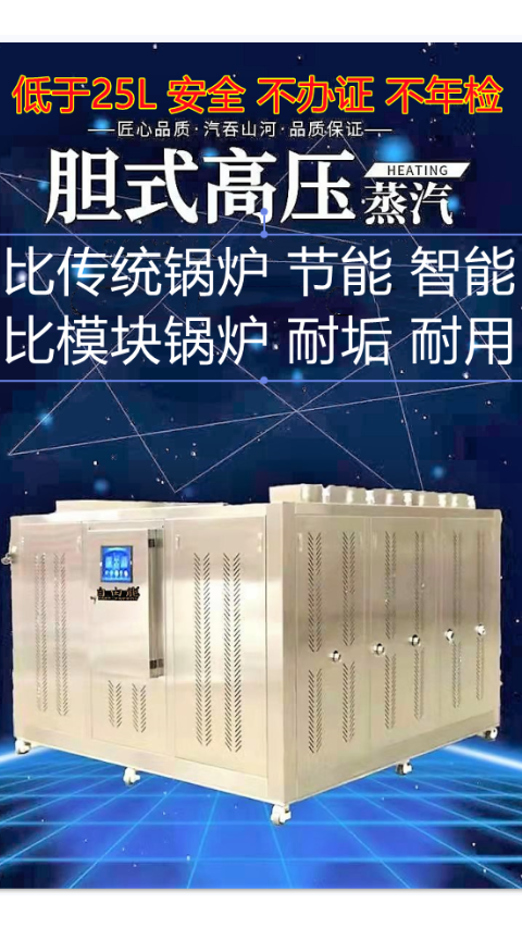 模块式蒸汽锅炉食品加工洗涤熨烫免年检燃气蒸汽发生器