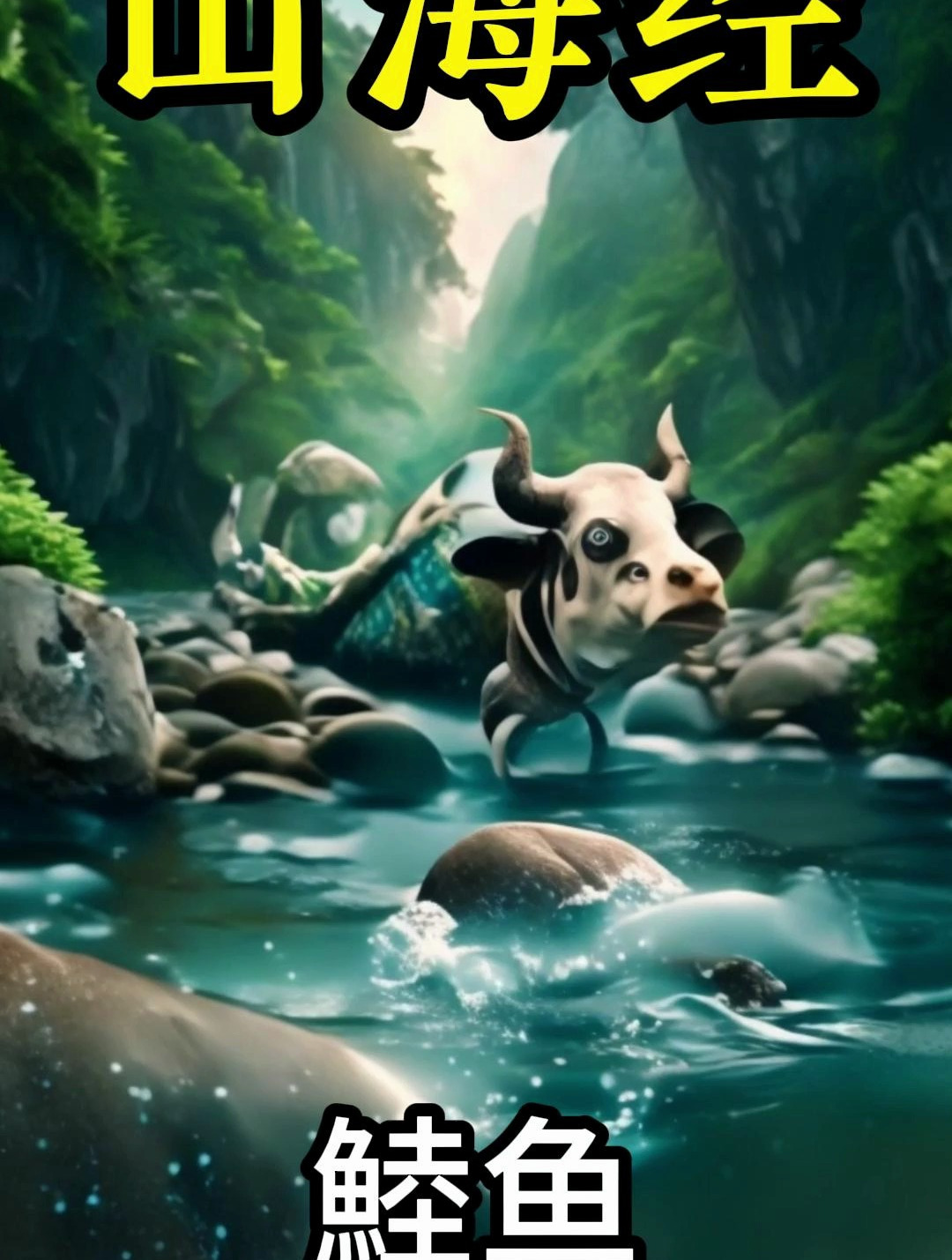 头像牛,尾像蛇!山海经里面记载的鯥鱼,到底什么样子?