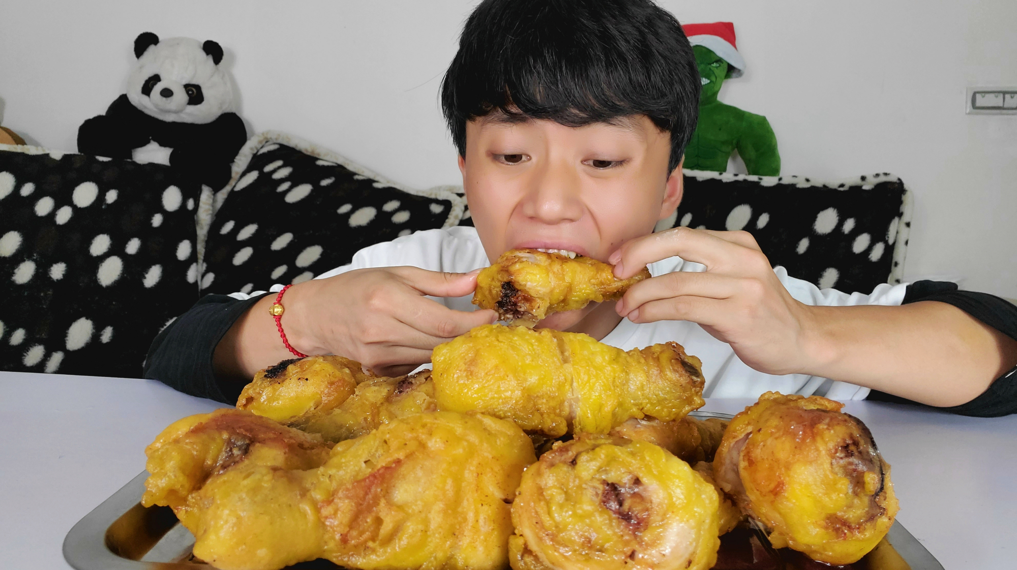 晓锋馋炸鸡腿,30买10个大琵琶腿做脆皮炸鸡腿,外酥里嫩汁水超多