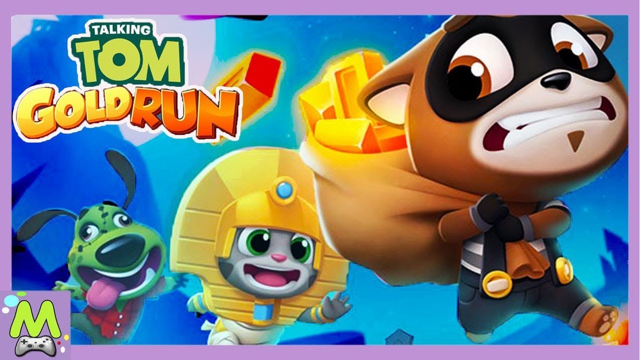 汤姆猫加油,拿到更多的金币吧。汤姆猫英雄跑酷游戏