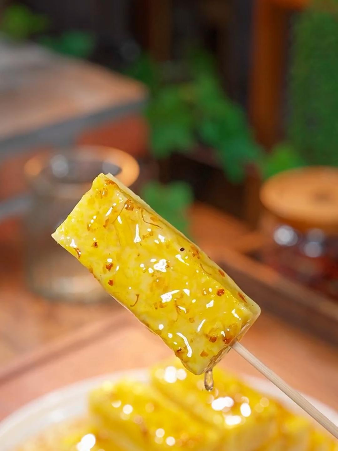 一道好吃又好看的玉米糕