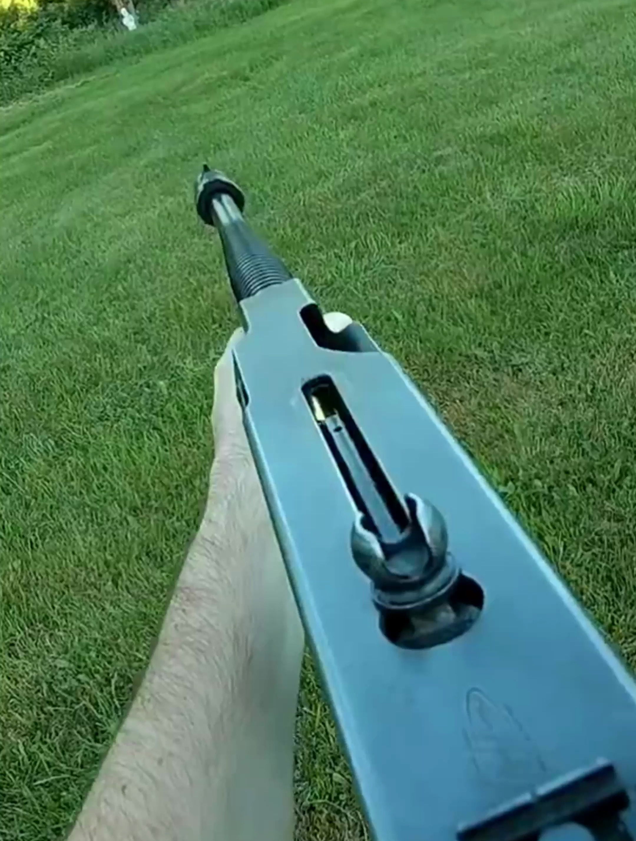 试射汤普森冲锋枪,枪机结构自动武器,代号毁灭者一号