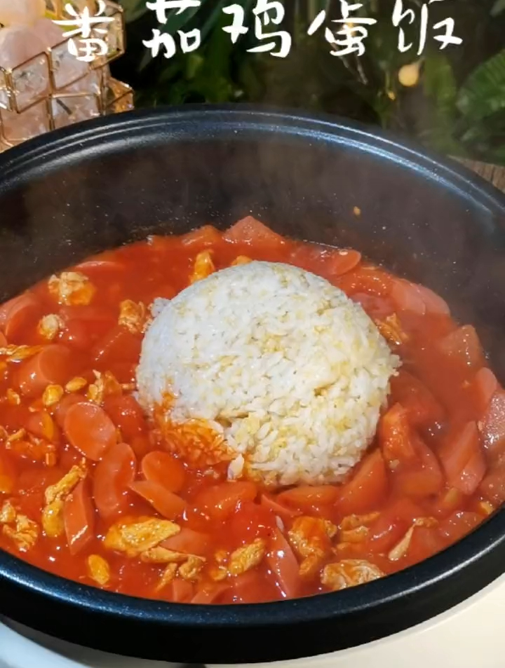 家常菜谱100道:不会做饭的可以试试这个番茄鸡蛋饭,简单又好吃