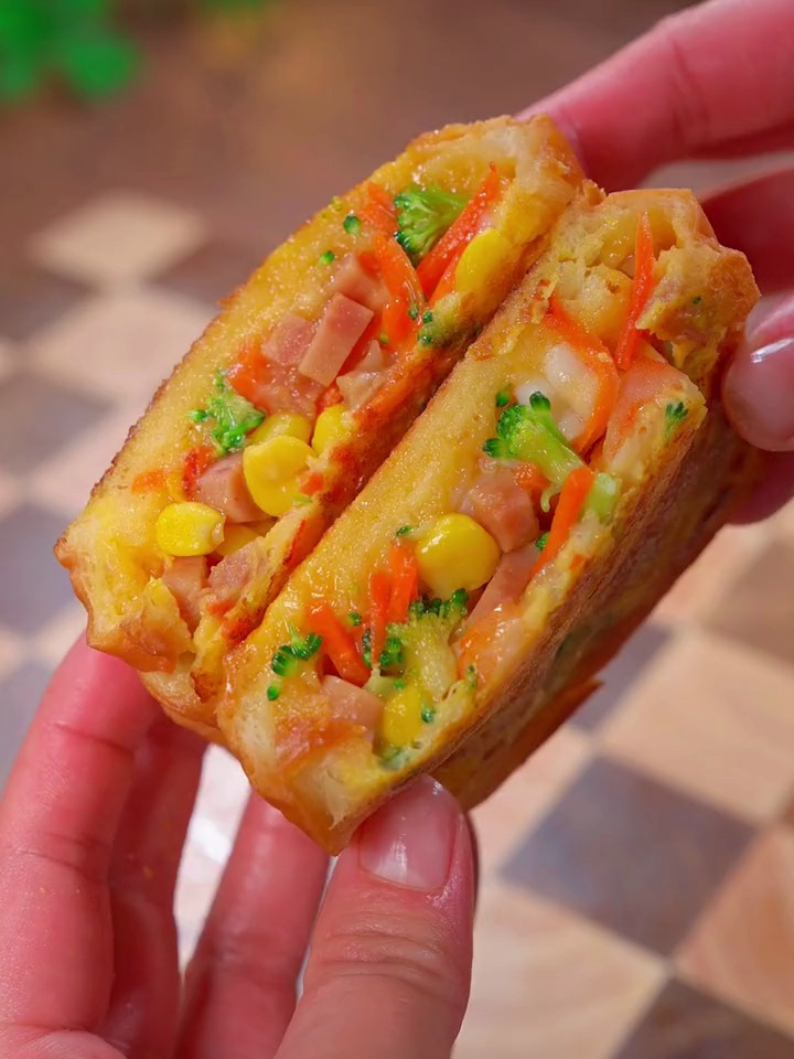 孩子爱吃的蔬菜三明治