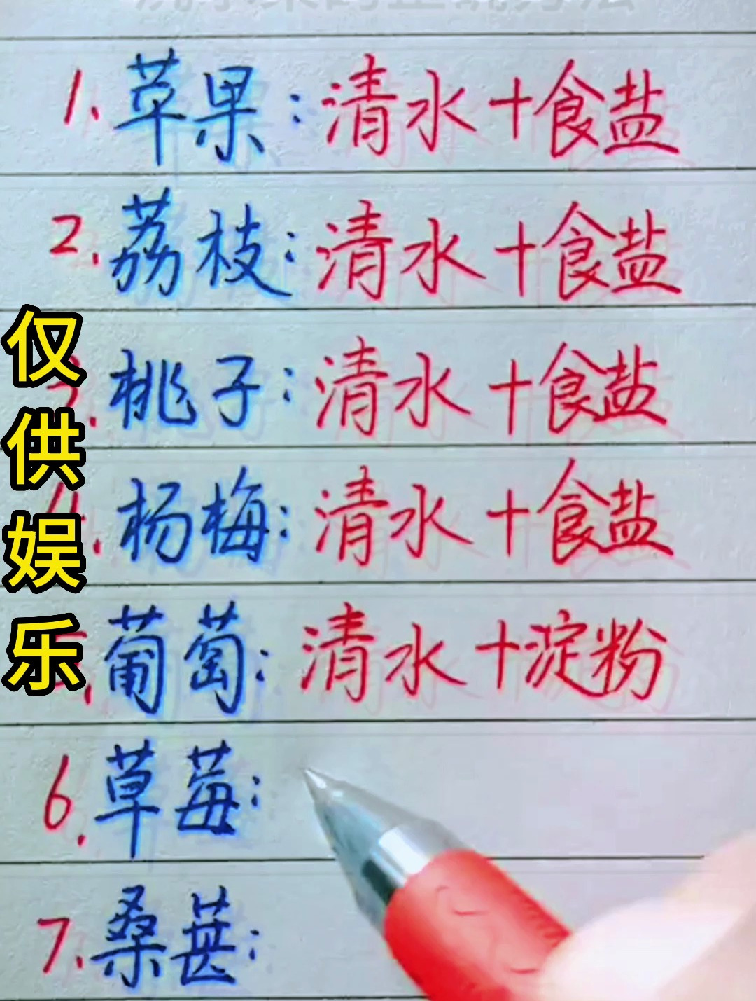 洗水果的正确方法,这些你都知道吗