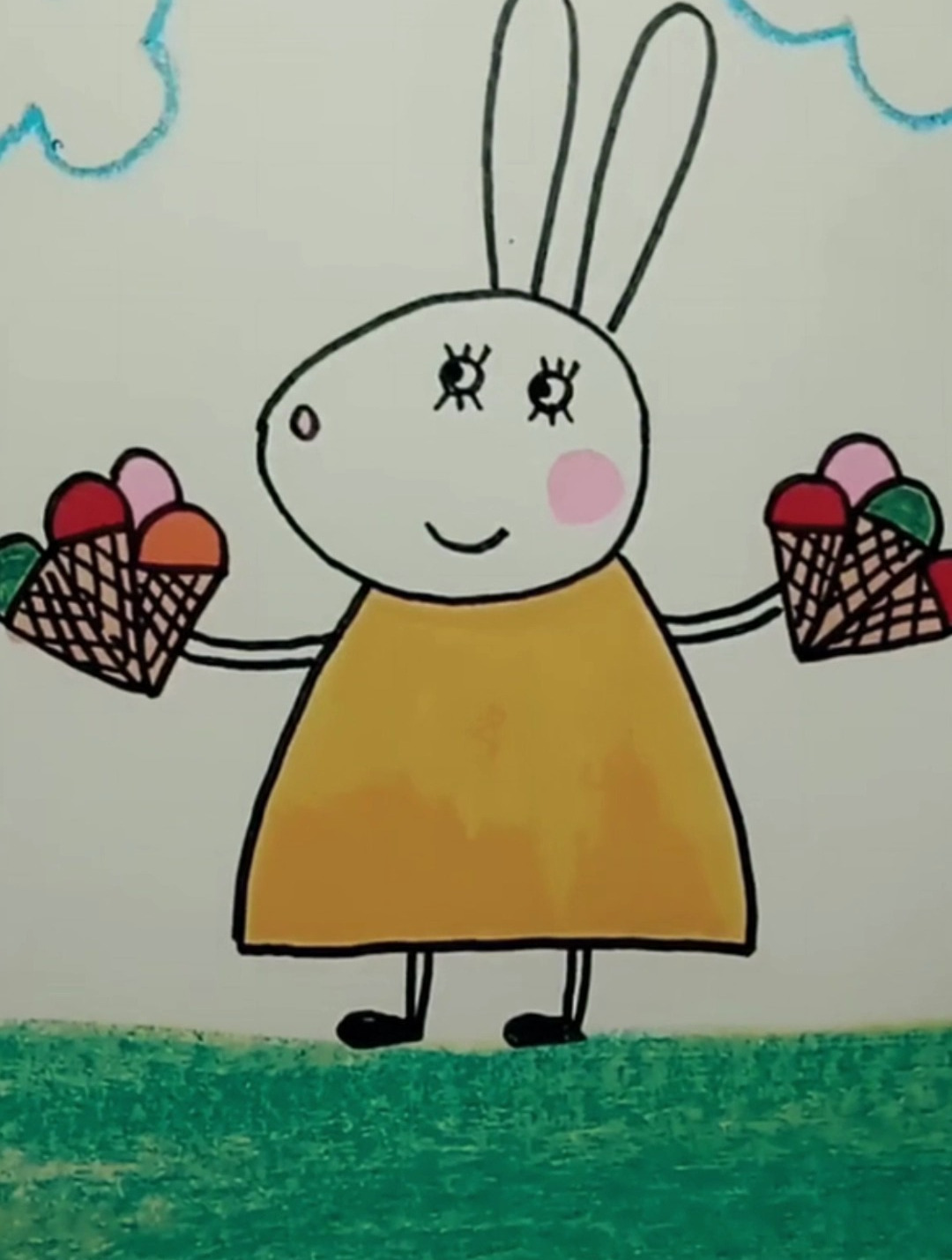 小兔子宝宝简笔画