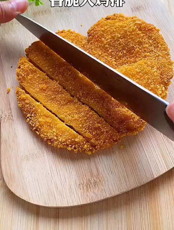 家庭版炸鸡排,外酥里嫩,好吃又健康
