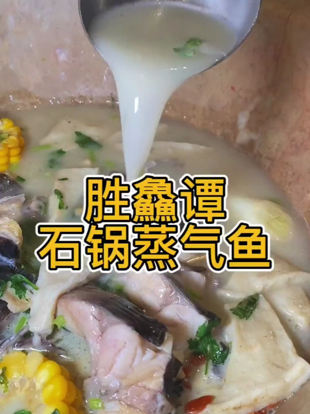 人均几十就可以吃到美味又滋补的石锅蒸汽鱼