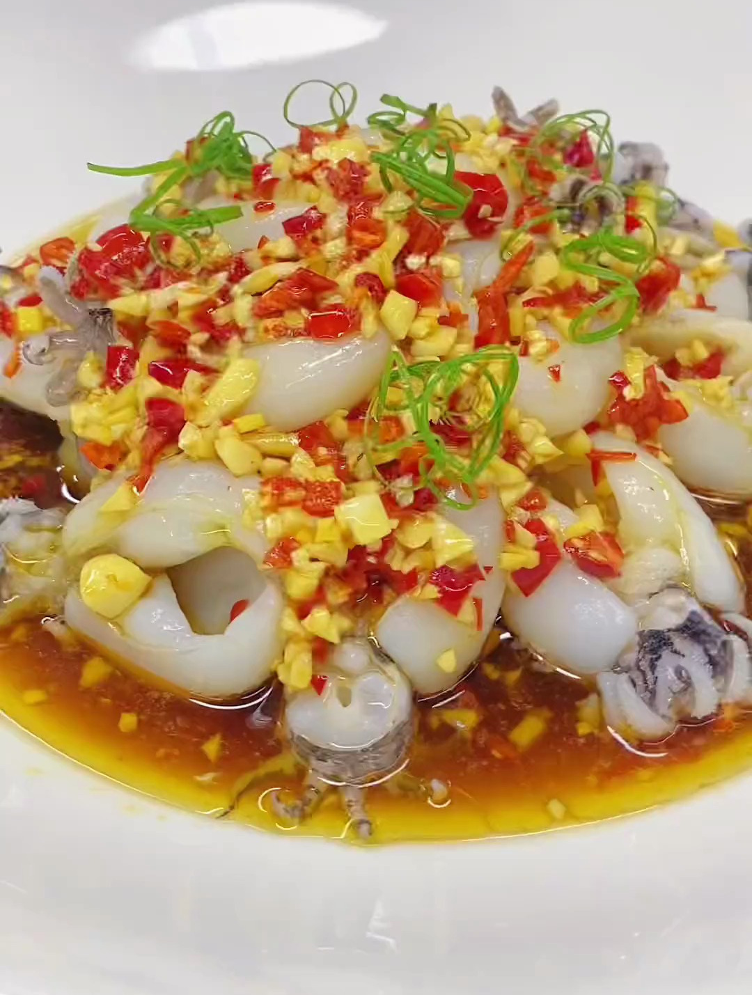 捞汁墨鱼仔,非常适合夏天的一道菜品