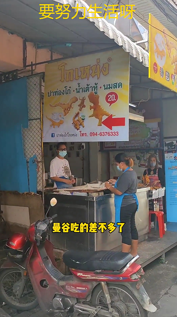 清迈恐龙大象卡通炸油条可爱又好吃