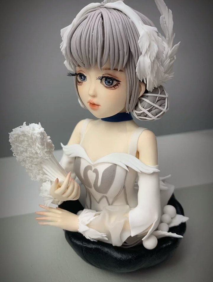 小乔天鹅之梦 黏土手办 小乔天鹅之梦白天鹅