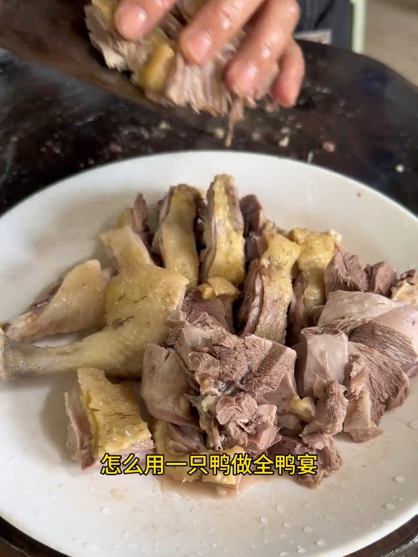 看我那时髦老妈怎么用一只鸭做全鸭宴
