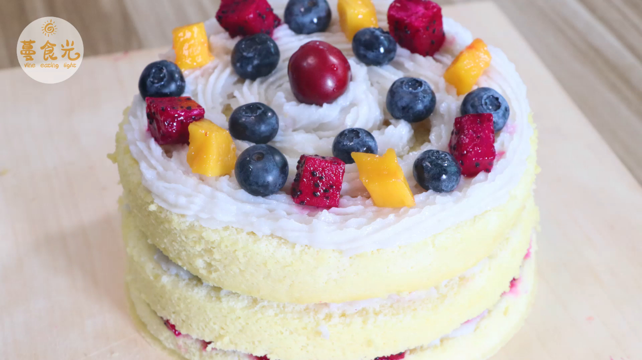 宝宝生日蛋糕,不用奶油,不用烤箱,美味又健康,做法超级简单