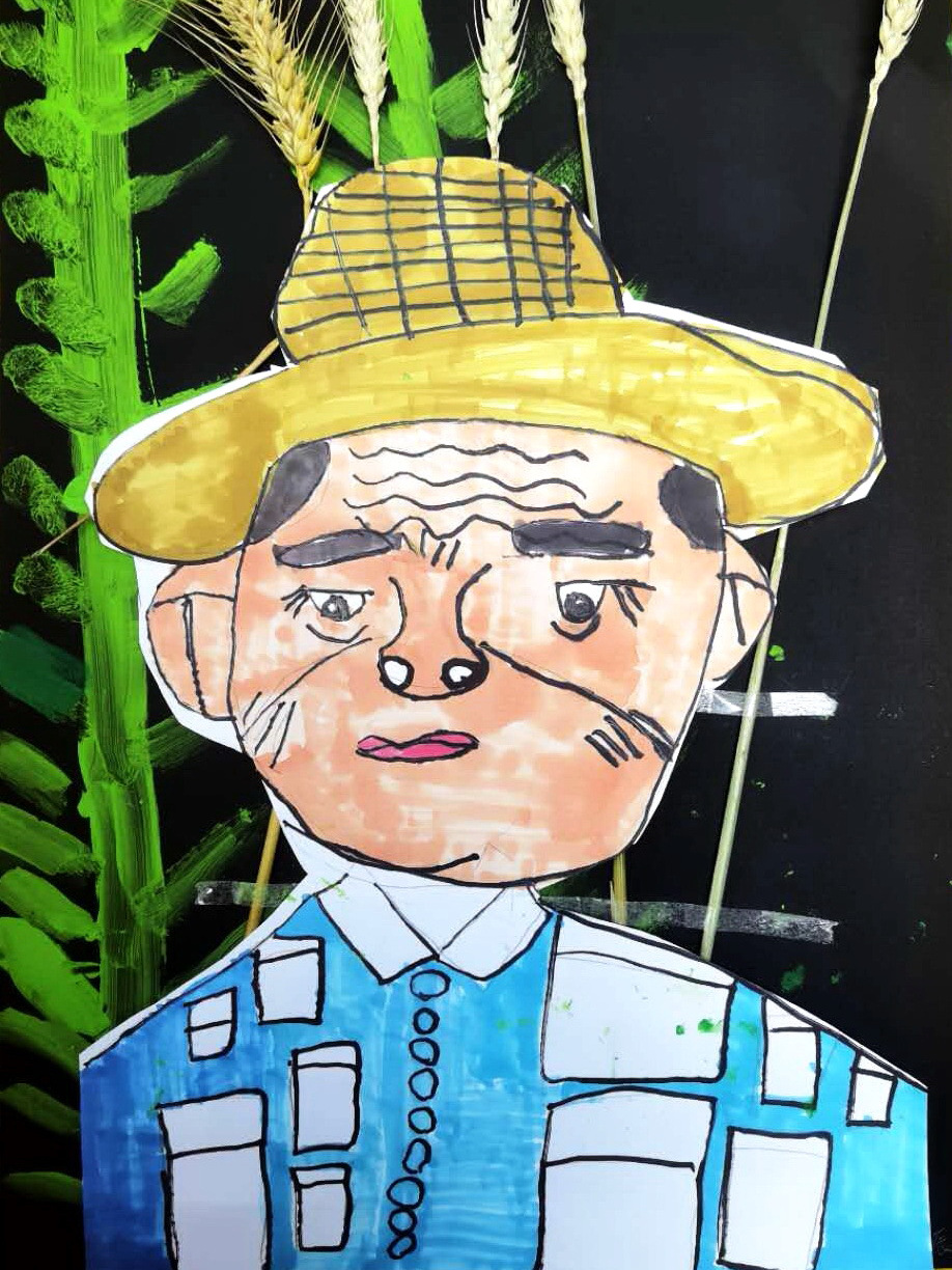 爷爷——《少儿画苑》国际少儿书画大赛作品赏析