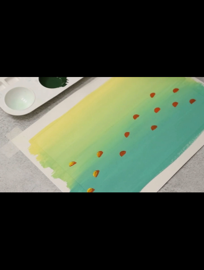 水粉画教程|清新的小雏菊