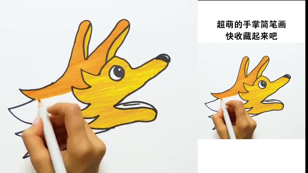 超萌的手掌简笔画,简单易懂又好玩,快收藏起来吧