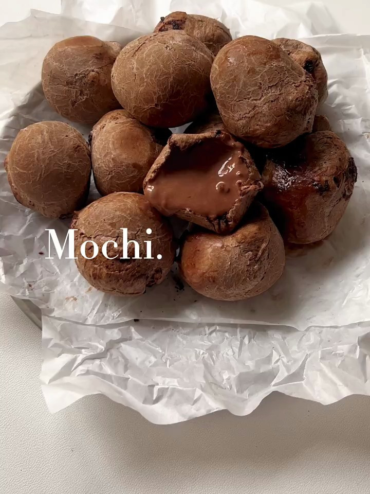 巧克力爆浆麻薯恐龙蛋,双重口感一口沦陷