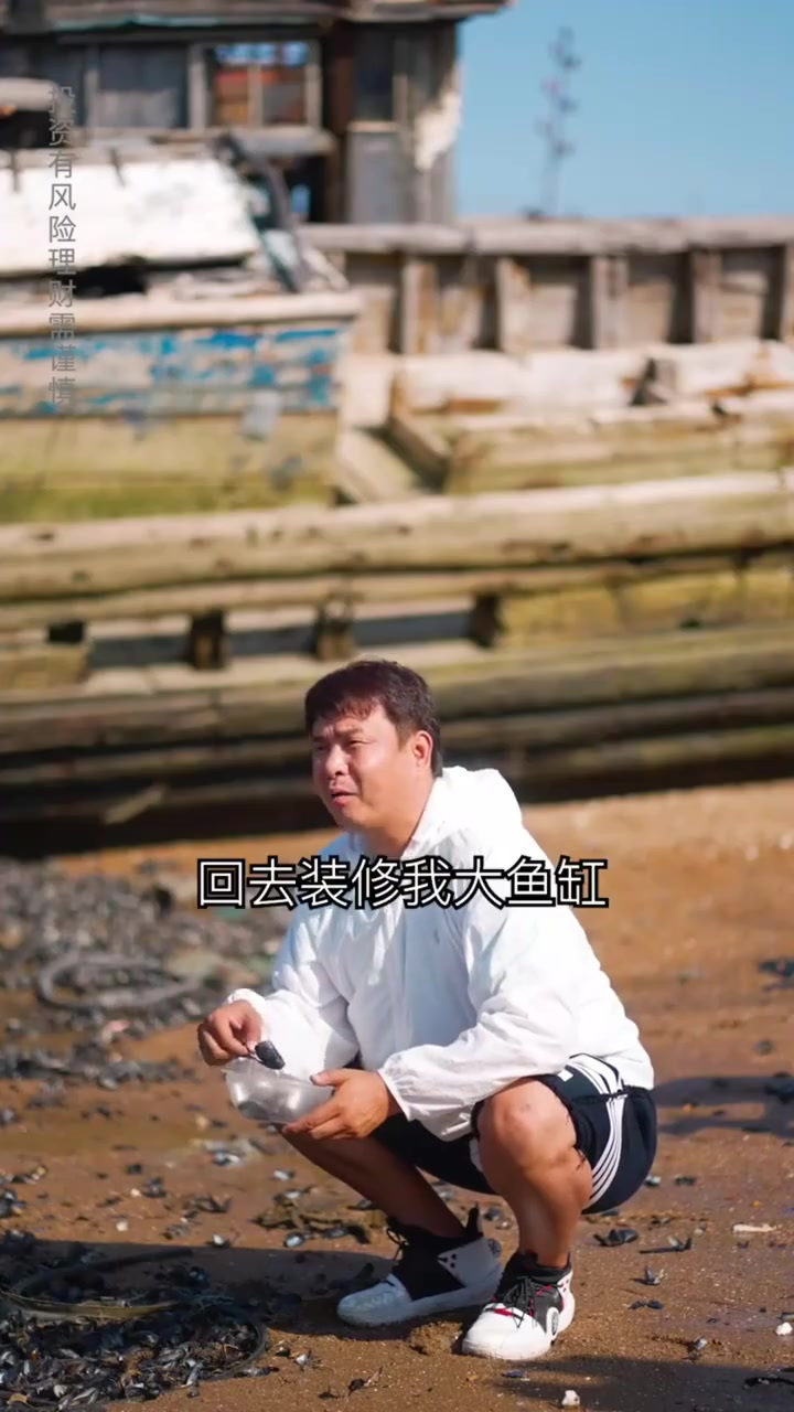 你看看我这贝壳够不够装饰你的鱼缸