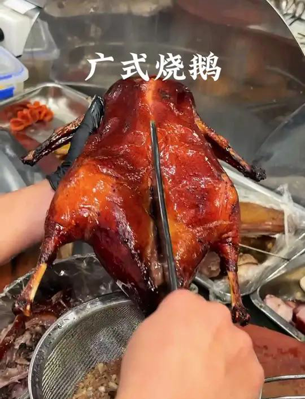 晚上饿了来点烤鹅,简单又美味