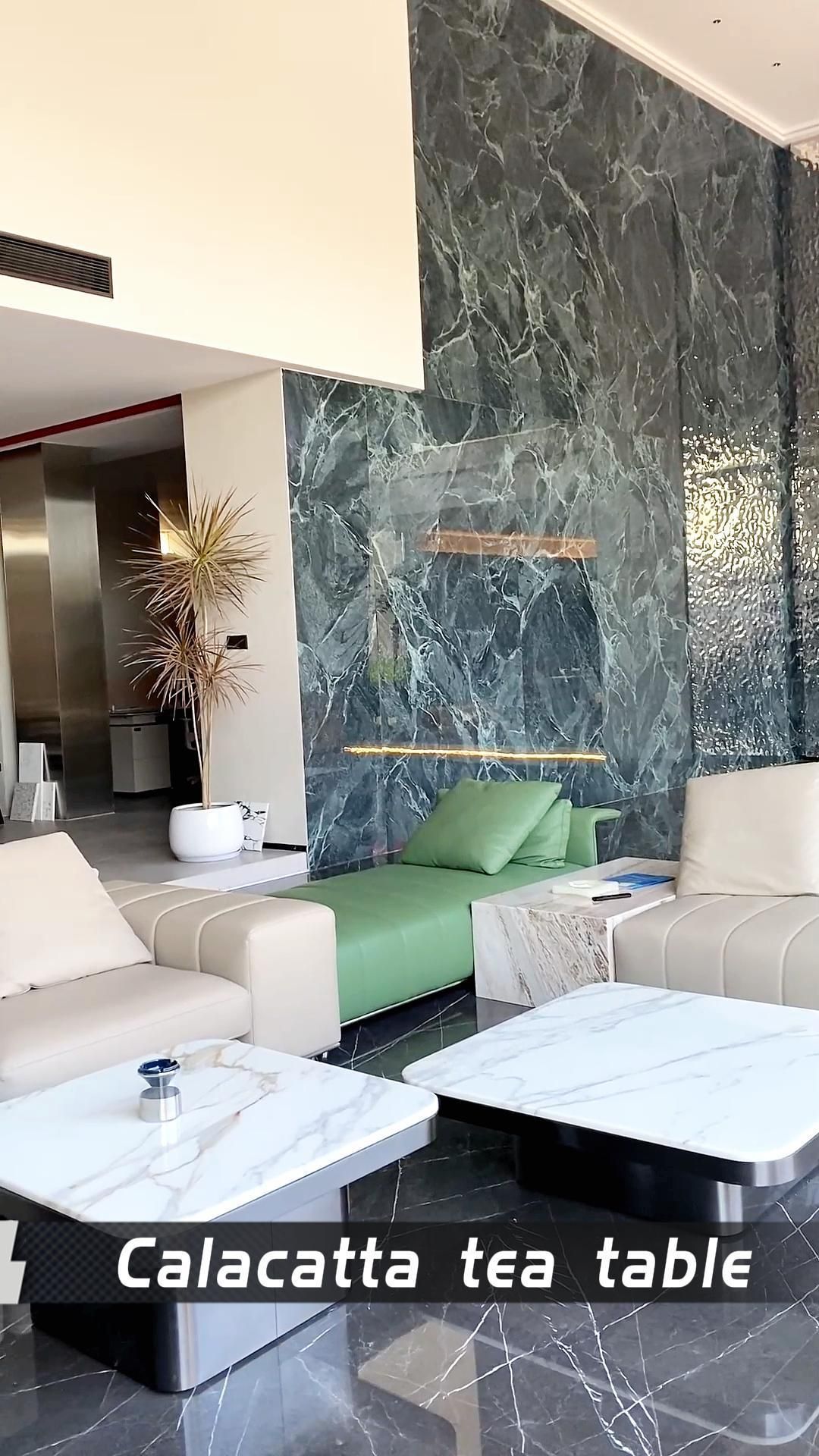 石英石鱼肚白茶桌,简约而不简单!