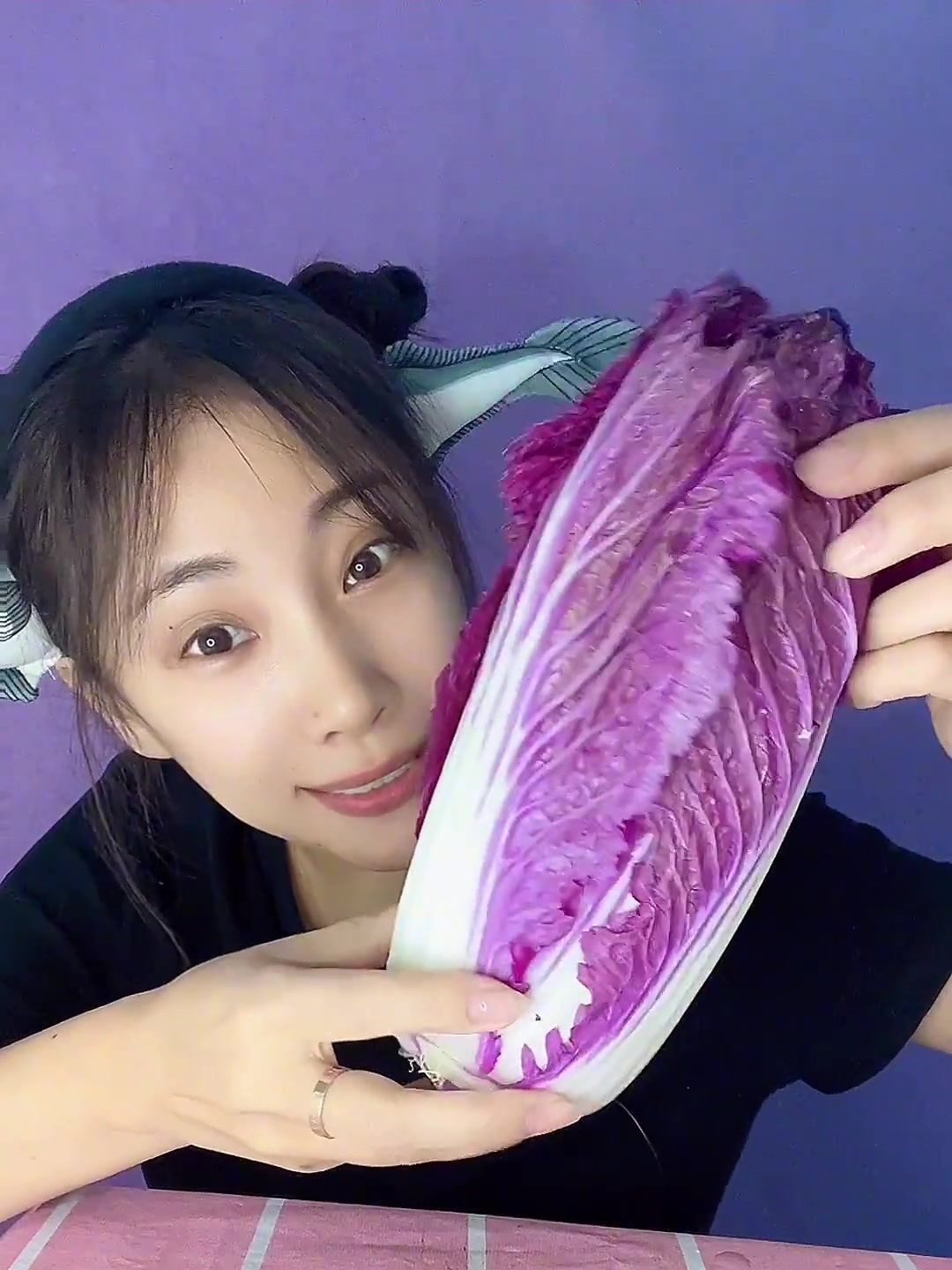紫白菜,紫色的你吃过吗