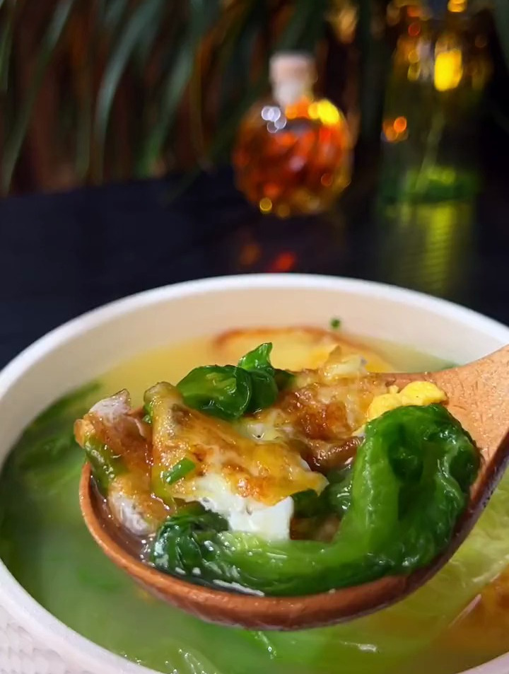 平台期 晚餐来一份生菜鸡蛋汤吧!汤鲜味美